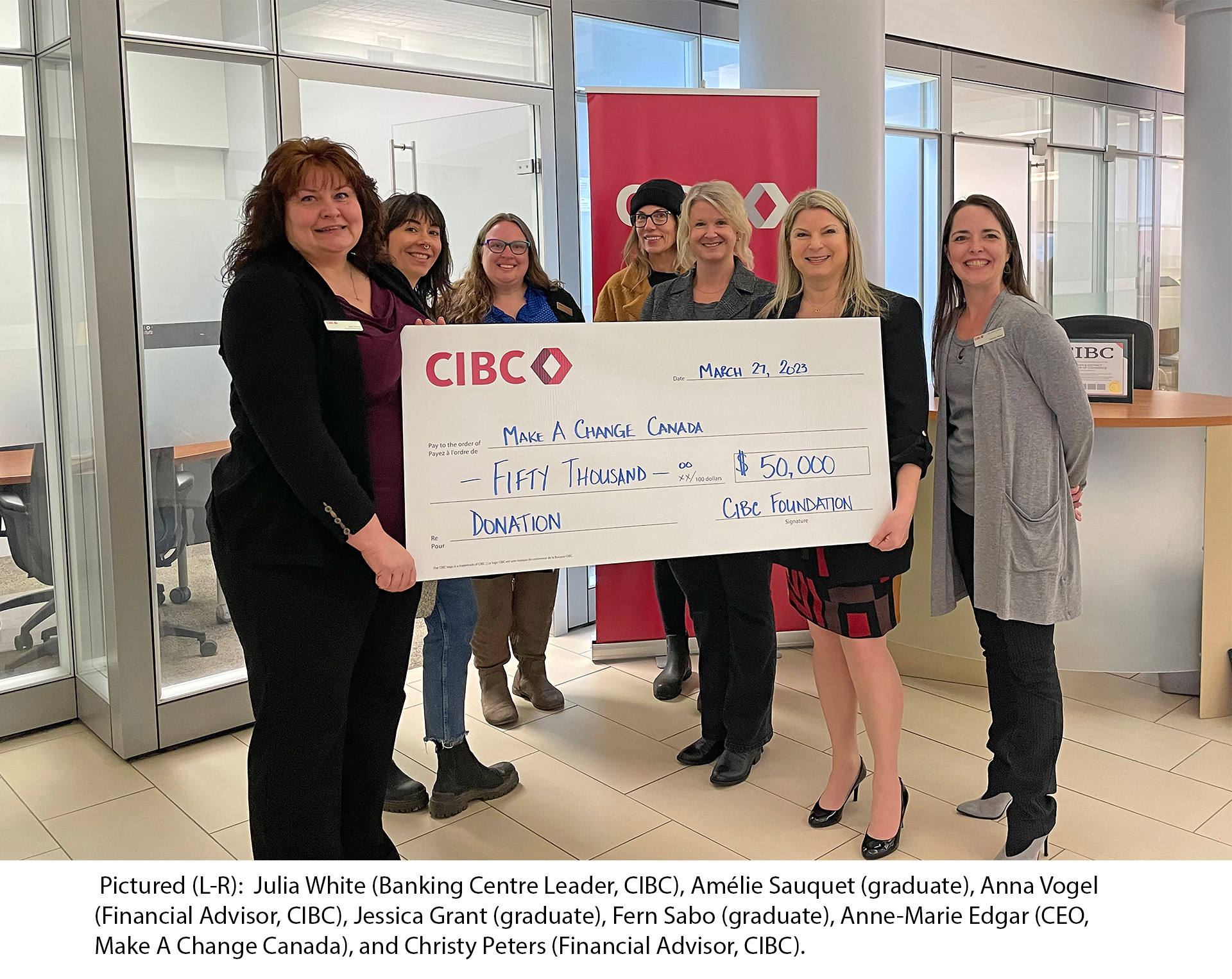 CIBC Foundation Commits $50,000 in Support of Students in Make A Change  Canada's Online Technology Skills Training Program