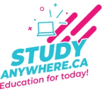 *FR Studyanywhere.ca logo showing a drawing of a computer screen and the text, Education for today!