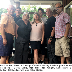 MAKE A CHANGE CANADA FUNDRAISING HOCKEY GAME FEATURES MONTREAL CANADIENS ALUMNI
