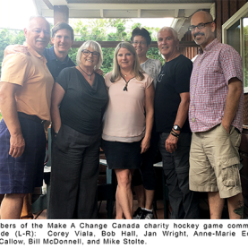 MATCH DE HOCKEY-BÉNÉFICE DE FAIRE UN CHANGEMENT CANADA AVEC L'ÉQUIPE DES ANCIENS JOUEURS DES CANADIENS DE MONTRÉAL